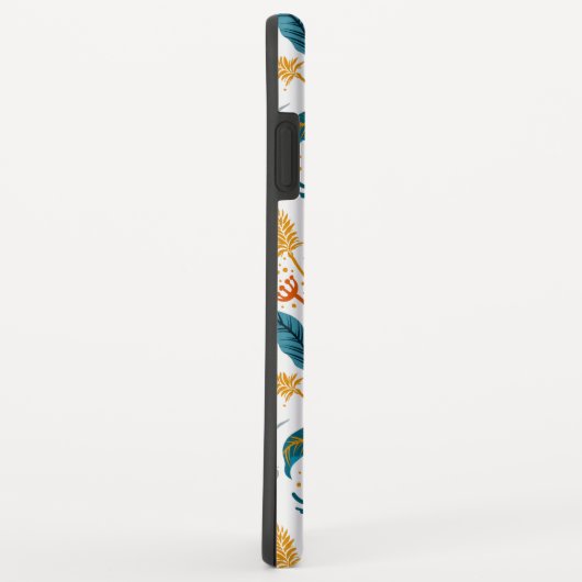 Tropische exotische vogels en bladpatroon Case-Mate iPhone case (Achterkant/rechts)