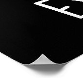 Tropische Eye-land Funny Island Pun Dark BG Poster (Hoek)