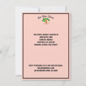 Tropische Familie herenigt om het even welke Datum Save The Date (Achterkant)