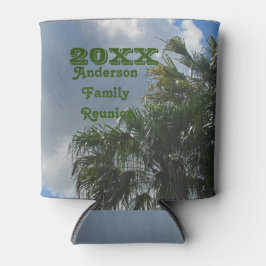 Tropische Familie Reünie Palm Trees Zomer Vakantie Blikjeskoeler