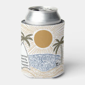 tropische familie reünie vakantie strand blikjeskoeler (Blikje Voorkant)