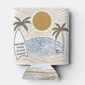 tropische familie reünie vakantie strand blikjeskoeler (Achterkant)