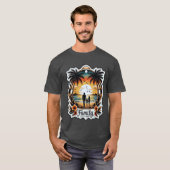 Tropische Familie Sunset Beach T-shirt (Voorkant volledig)