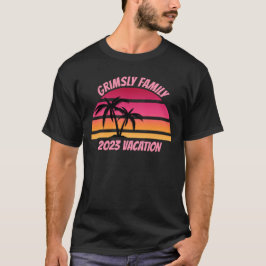 Tropische familie vakantie t-shirt