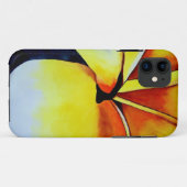 Tropische fangipani waterverf abstracte kunst Case-Mate iPhone case (Achterkant (horizontaal))