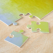 Tropische fangipani waterverf abstracte kunst legpuzzel (Zijkant)