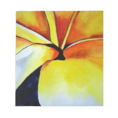 Tropische fangipani waterverf abstracte kunst notitieblok (Voorkant)