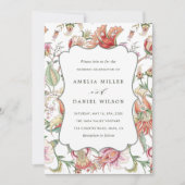 Tropische Fantasy Boho Floral Wedding Kaart (Voorkant)