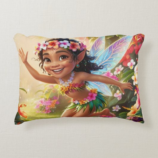 Tropische feeën groeten accent kussen (Voorkant)