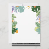 Tropische feest Luau Aloha Roze verjaardagsuitnodi Kaart (Achterkant)
