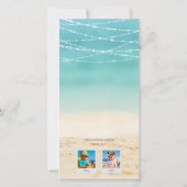 Tropische feestdag 2-foto Kerstmis Kaart (Achterkant)