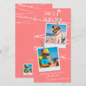 Tropische feestdag 2-fotozand is de nieuwe sneeuwK (Voorkant / Achterkant)