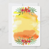 Tropische feestdag fotokaartje feestdagenkaart (Achterkant)