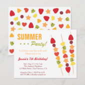 Tropische feestdag kaart (Voorkant / Achterkant)