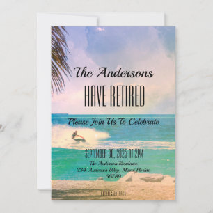 Tropische feestdag van de partij bij de aftredings kaart
