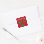 Tropische feestdag vierkante sticker (Envelop)