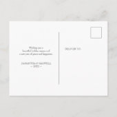 Tropische Feestdagen Nieuwe startaankondiging Briefkaart (Achterkant)