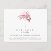 Tropische Feestdagen Nieuwe startaankondiging Briefkaart (Voorkant)