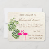 Tropische feestdagen tijdens het huwelijk kaart (Voorkant)