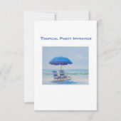 Tropische feestuitnodiging kaart (Voorkant)