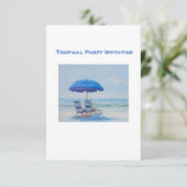 Tropische feestuitnodiging kaart (Staand voorkant)
