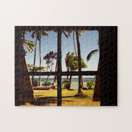 Tropische Fiji Beach Scene 11x14 252pc jpcna Legpuzzel (Horizontaal)