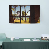 Tropische Fiji Beach Scene BNRCNM Spandoek (Beurs)