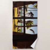 Tropische Fiji Beach Scene btcnm Strandlaken (Voorkant)