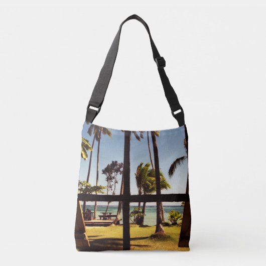 Tropische Fiji Beach Scene cbbcna Crossbody Tas (Voorkant)