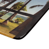 Tropische Fiji Beach Scene cbcnm Snijplank (Hoek)