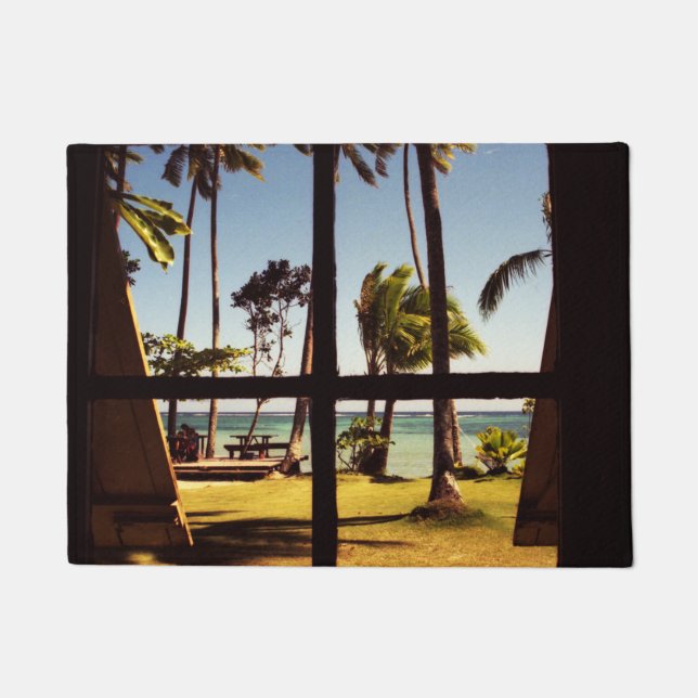 Tropische Fiji Beach Scene DMCNA Deurmat (Voorkant)