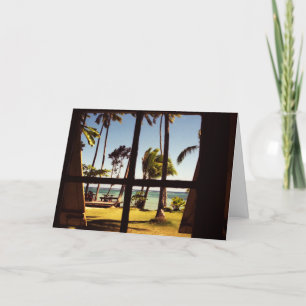 Tropische Fiji Beach Scene GCM Kaart