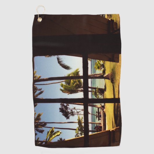 Tropische Fiji Beach Scene GTCNA Golfhanddoek (Voorkant)