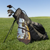 Tropische Fiji Beach Scene GTCNA Golfhanddoek (Groen)