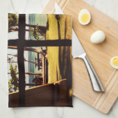 Tropische Fiji Beach Scene KTCNA Theedoek (Quarter Fold)