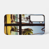 Tropische Fiji Beach Scene scan Samsung Galaxy Hoesje (Achterkant horizontaal)