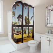 Tropische Fiji Beach Scene sccn Douchegordijn (In situ)