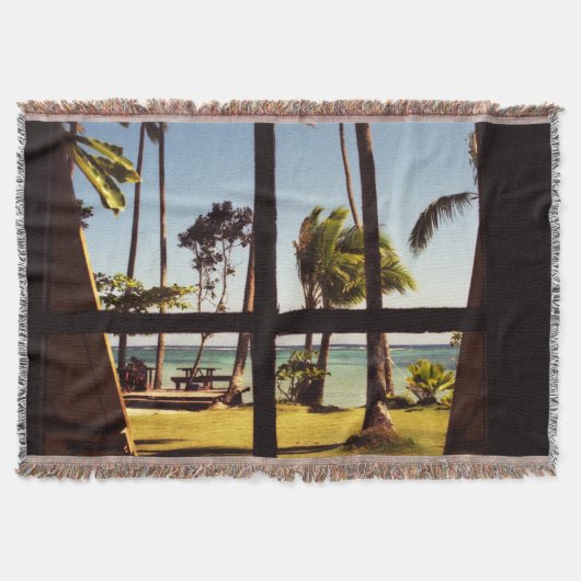 Tropische Fiji Beach Scene TBCNA Deken (Voorkant)