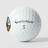 Tropische Fiji Beach Scene TMTP5 GBCNA Golfballen (Logo)