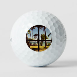Tropische Fiji Beach Scene tpv1 gbcnm Golfballen