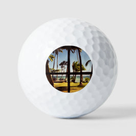 Tropische Fiji Beach Scene van GBCNA Golfballen