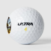 Tropische Fiji Beach Scene Wu GBCNA Golfballen (Logo)