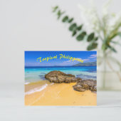 Tropische Filipijnen Sandy Beach Island Briefkaart (Staand voorkant)