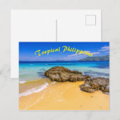 Tropische Filipijnen Sandy Beach Island Briefkaart (Voorkant / Achterkant)