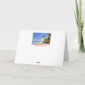 Tropische Filipijnen strand Palm Paradise Kaart (Achterkant)