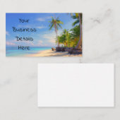 Tropische Filipijnen strand Palm Paradise Visitekaartje (Voorkant / Achterkant)
