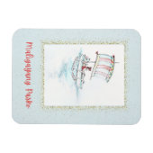 Tropische Filipijnse kerst Vinta Ref magneet (Horizontaal)