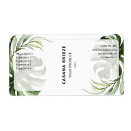 Tropische flacondopperlabels etiket