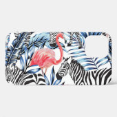 Tropische flair: Flamingo Zebra Paradise Case-Mate iPhone Case (Achterkant (horizontaal))