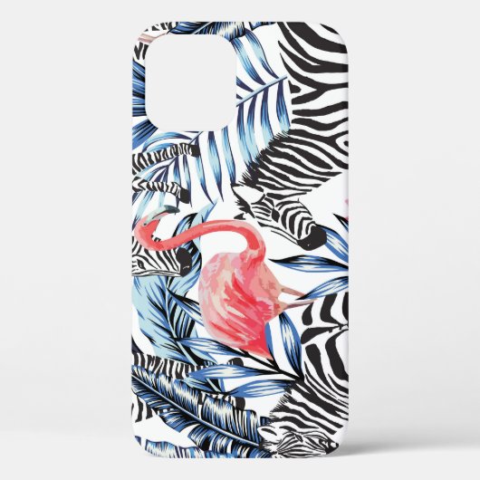 Tropische flair: Flamingo Zebra Paradise Case-Mate iPhone Case (Achterkant)